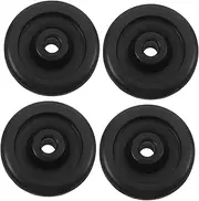4pcs Fitness Equipment Roller Treadmill Replacement Wheel Gym Wheel Roller Ab Roller Ab Trainer for Women Heavy Duty Plastic Roller Cable Pulley Wheel Gym Roller Wheel