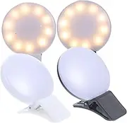 FOYTOKI Purse Light Clip-on Badge Light 4 Pcs Mini USB Light Portable Led Light for Makeup Bag Purse Women
