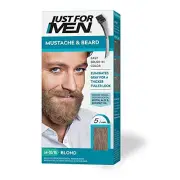 Just For Men Mustache & Beard Beard Dye for Men with Brush Included for Easy ...