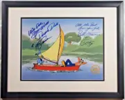 Disney cel Goofy cel Donald Duck cel signed Voices Farmer Anselmo Frame