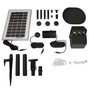 Sunnydaze 66 GPH Solar Water Fountain Pump and Solar Panel Kit with Battery P...