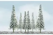 JTT Scenic Snow Pine Trees 4"-6" (24pk) - H0 Scale
