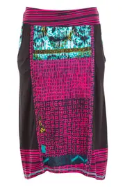 Mix Print Panel Skirt--ORI-6529