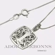 Authentic Lori Bonn Sterling Silver I is for Insatiable Bead with chain 59900XI