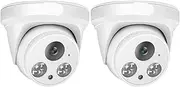 5MP 4MP POE IP Dome Camera H.265 CCTV Night Vision Home Video Recording Survellance Camera(2PCS 5MP)