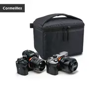 在飛比找蝦皮購物優惠-相機包 相機內袋 單眼相機包 攝影包 3C收納包 黑色 橘 