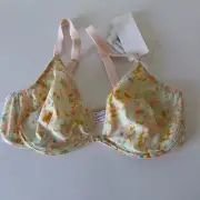 NWT Simone Perele 34D Charlotte Underwire Triangle Terrazzo 1B5350 Print 117556
