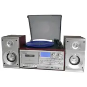 Lenoxx Wireless Turntable Player/Recorder/MP3 decoder/Cassette/AM/FM Radio BRW