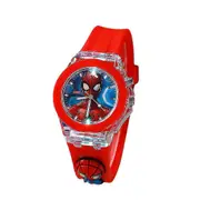 Kids Cartoon Silicone Night Luminous Quartz Watch Bracelet Led Flashing Watches Toy Gift Spiderman