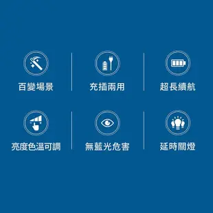 PHILIPS 飛利浦  充電酷俠檯燈  檯燈 護眼藍光 LED  LED檯燈 可調色溫 護眼檯燈 檯燈 桌燈