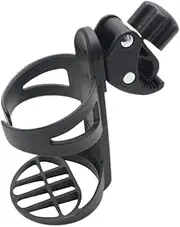 LOORGVEL Stroller Cup Holder Drink Holder for Strollers Bikes Wheelchairs Prams Rotatable Design Easy Installation Compatible with Bottles Cups