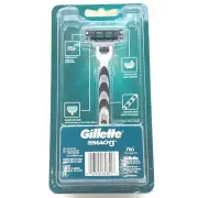 Gillette Mach 3 Razor Blade Shaver 1 Cartridge Metal Handle Fits Turbo M3 Power