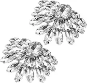 [BESPORTBLE] 1 Pair Rhinestone Shoe Clips for Women Sparkling Decorative Buckles for High Heels Pumps and Flats Easy Clip Shoe Jewelry Accessories Elegant Footwear Enhancements
