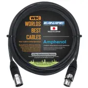 15 Foot - Canare L-4E6S, Star Quad Balanced Male to Female Microphone Cables ...