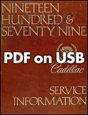 1979 Cadillac Shop Manual and Body Repair USB Deville Seville Fleetwood Eldorado (for: Cadillac)