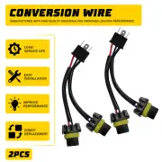 Conversion Wire H6054 to 9005 9006 Two Harness Head Light Adapter Plug Play Fit