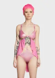 [Club Exx] Back For Revenge Bra Top - Pink