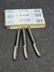 3pc SGS Pro ¼" SOLID CARBIDE Universal SF Burr Tree Radius 13303 2" Machinist