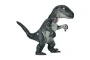Rubies Velociraptor Blue Dinosaur Adult Inflatable Dress Up Costume Size STD