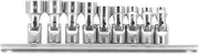 Genius Tools 9 Piece 1/4" Dr. Metric Universl Hand Socket Set (12-Point) US-209M