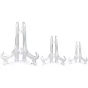 NEW Better Jonny 12 Pack Clear Plastic Easels, 3 Size (4188)