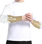 [Mihauuke] Compression Arm Sleeve | Basketball Arm Sleeve,Color Matching Elbow Protector Ice Cream Themed UV Protection Cover for Support Women Men Cycling Exercise Travel Fishing Hiking Outdoor