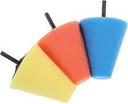 GANAZONO 3Pcs Car Wheel Polishing Cone Durable Buffing Pads for Auto Detail Care for Narrow Areas Versatile Use Cars Boats Motorcycles