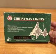 Vintage Christmas Lights Flashing Straight Line Multi-Color 35 Mini NOS