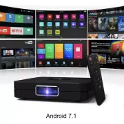 Portable Projector 400 Ansi Lumens Andriod 7.1 100 inch Picture DLP Projector