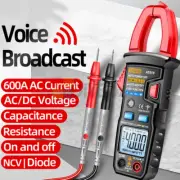 ANENG AT619 Digital Voice Broadcast Multimeter Professional AC/DC Clamp Meter