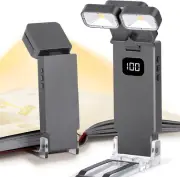 Dual-Heads Reading Light, 1000Mah, Rechargeable Clip-On LED Bookmark Lamp