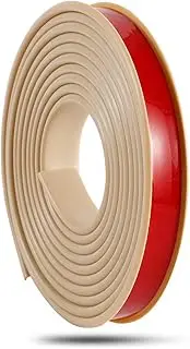 16.4FT U-Shaped Edge Banding, Self Adhesive TPE Veneer Edging, 9-40mm Flexible Furniture Edge Protector Edge Banding Rubber Furniture Edge Trim for Furniture Cabinet Restoration (Color : Beige, Size