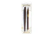 2pc Wizarding World Harry Potter Wand And Brush Themed Novelty Pen Set
