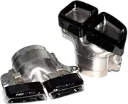 The modified four-outlet square tailTip W166 is 14-16 year Compatible For Benz GL-class AMG ML63 stainless steel exhaust(Black)