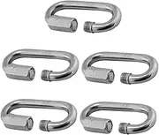 Replacement Locking Connectors 5pcs Metal Link Connectors in Stainless Steel for Quick Link Chains