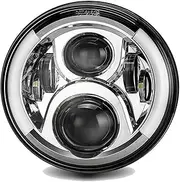 Motorcycle Headlight 7” Round LED Projection Headlight For Harley Touring Rod Fat Boy For Heritage Softail For Slim cafe racer For Road King Motorcycle Headlamp