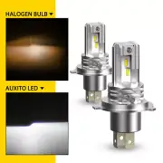 Auxito H4 9003 LED Headlights Bulbs Headlamp Kit High Low Beam 100W Combo White (for: Smart)