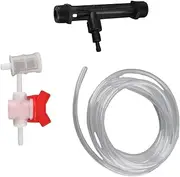Fertilizer Injector,Garden Irrigation Device Kit,G3/4 Fertilizer Injector + Switch + Filter + Water Tube, Irrigation Fertilizer Injector Kit,Premium Plastic Material,Siphon