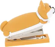 Tofficu Cute Mini Stapler for Desk : Dog Shaped Office Stapler Portable School Supplies Easy to Use Staple Tool