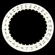 Arabic Date Disk Wheel White Background for ETA2824 Datejust Date at 3 O'clock