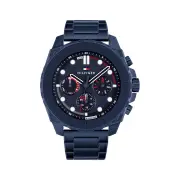 Tommy Hilfiger Morgan Ionic Plated Blue Steel Navy Dial Men's Watch 1710691