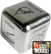 Food Dice,Couples Decision Dice Date Night Games - Him Her Date Night Idea Romantic Meal Food Decider for New Year Valentine's Day