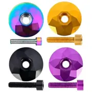 Bicycles Headset Top Caps with Screw Bike Stem Top Caps Cover Cycling Supplies