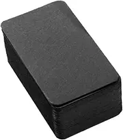 Generic 100pcs Blank Card Stock Playing Cards Index Cards Invitations Card Business Index Card Name Card Blank Small Note Cards Blank Business Card Thank You Card Black Paper