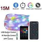Dreamcolor WS2812B RGB LED Strip, Bluetooth Fairy Lights, Waterproof Party Decor