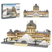 QLT QIAOLETONG Architecture Louvre Micro Building Blocks Set,3377 Pcs World F...