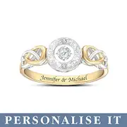 'Let Your Heart Dance' Personalised Diamond Ring