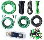 Soundbox 4 Gauge Amp Kit Complete AWG Amplifier Install Wiring Cables - 5,000W