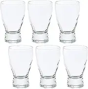 ADERIA B-4566 Sake Cup Mini Glass, 3.4 fl oz (100 ml), Shinsei Sake, Set of 6, Made in Japan