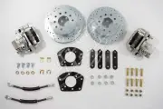 Ford 8" or 9" small bearing rear disc brake conversion with parking brake (for: Ford)
